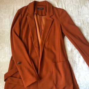 Orange blazer